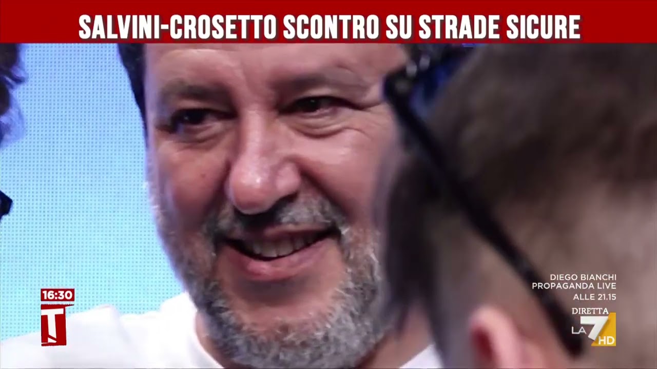 Salvini-Crosetto scontro su strade sicure