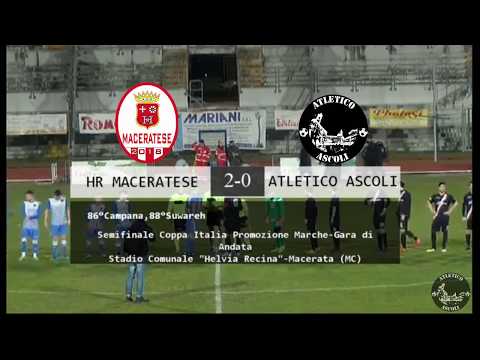 Highlights Semifinale - Gara di Andata  HR Maceratese - Atletico Ascoli: 2-0