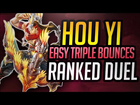 EASY TRIPLE BOUNCE SPOTS ON THIS MAP | Hou Yi Ranked Duel - SMITE