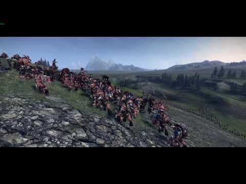 Total War: Warhammer - All Minotaur Beastmen army vs Chaos Horde