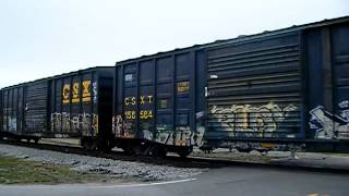 preview picture of video 'CSX Train Getting Up & Gone From Mount Olive To Goldsboro'