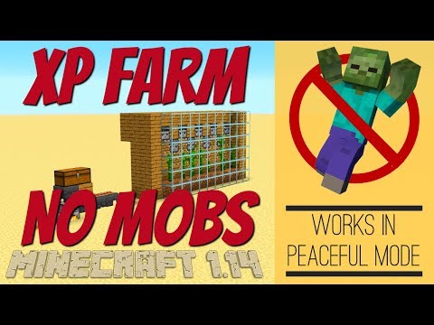 Insane Minecraft 1.14 XP Farm-No Mobs, Survival