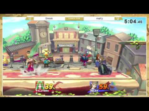 Sm4sh: StP4 - Snook (Palutena) Vs maXy (Zelda)