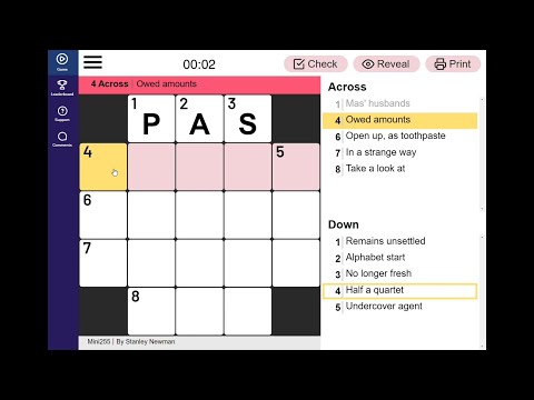 Mini Crossword Hint July 2