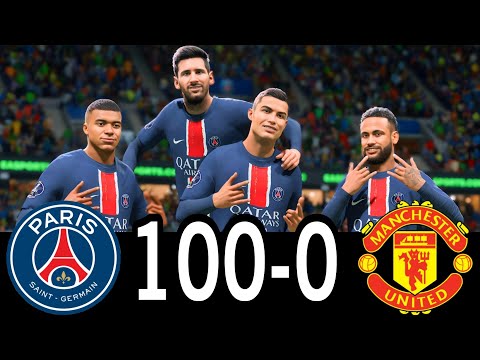 FC 25 -MESSI RONALDO NEYMAR & MBAPPE | ALL STARS |  AL NASSR 100-0 MANCHESTER UNITED