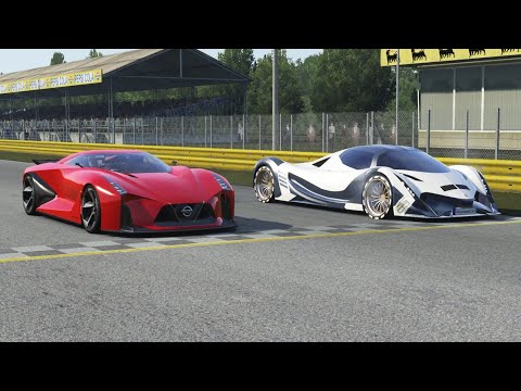 Nissan Concept 2020 Vision GT vs Devel Sixteen at Monza Full Course