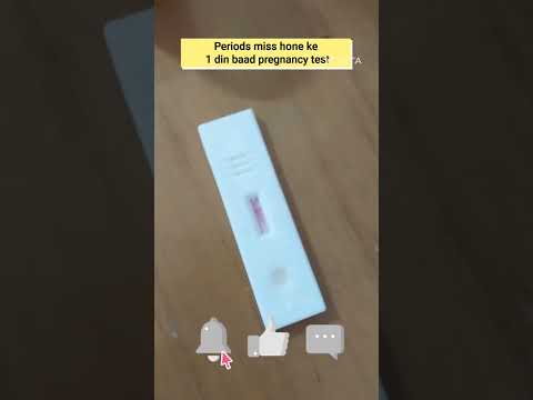 Periods miss hone ke 1 din baad pregnancy test #livepregnancytests #shorts