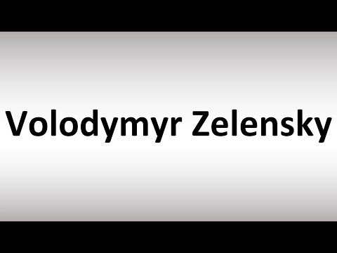 How to Pronounce Volodymyr Zelensky? (Ukrainian President)