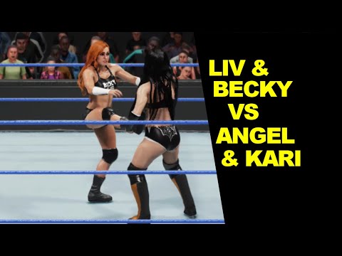 WWE 2K19 Liv Morgan & Becky Lynch vs Angel & Kari - Tag Elimination