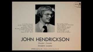 Chopin / John Hendrickson, 1975: Sonata No. 2 in B flat minor, Op. 35 - Live Recording, Indexed