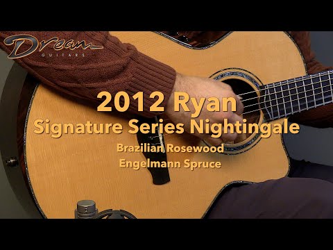 2012 Ryan Nightingale Signature Series, Brazilian Rosewood/Engelmann Spruce image 23