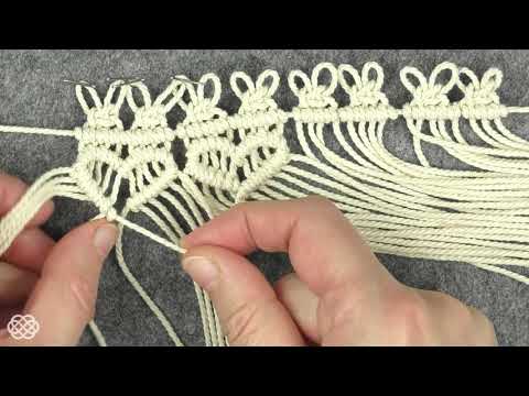 WAVY CELTIC HEART PATTERN MACRAME BRACELET TUTORIAL PULSERA MACRAMÉ