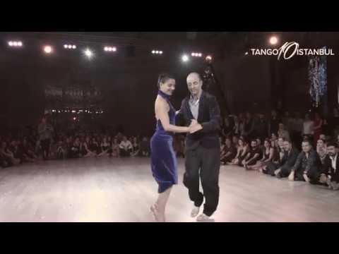  Daniel Andreas Carlsson  and  Cecilia Piccinni  are  dancing  to  a  milonga  by  Francisco Canaro  at  TanGO TO Istanbul  in  2018