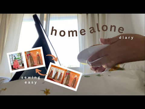 HOME ALONE - SEWING A HANBOK STYLE WRAP SKIRT