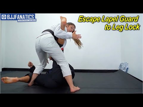 Escape Lapel Guard to Leg Lock by Jaine Fragoso