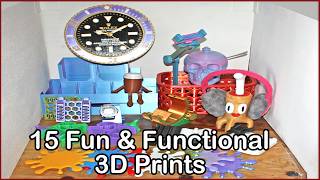 Fun, Functional, & FREE - 15 3D Prints 🤯 #3dprinting