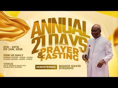 21 DAYS OF PRAYER AND FASTING | DAY 1 | 5, JANUARY 2026 | FAITH TABERNACLE OTA
