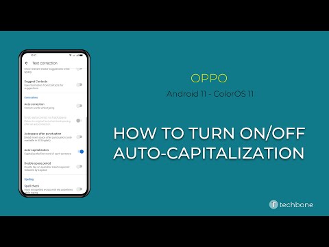 How to Turn On/Off Auto-capitalization - Oppo [Android 11 - ColorOS 11]