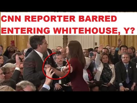 Trump vs CNN reporter, Jim Acosta video pushing White House intern | Press conference