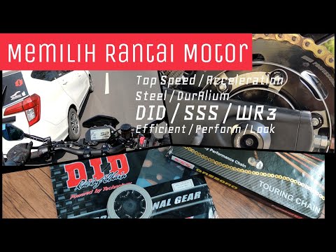 Memilih Rantai Motor : Efisien Performa dan Look Steel DurAlium DID SSS WR3
