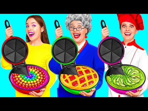Me vs Grandma Cooking Challenge | Kitchen Hacks and Tricks by RaPaPa Challenge