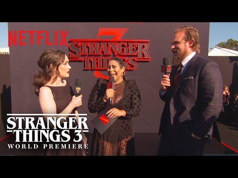 Winona Ryder & David Harbour | Stranger Things 3 Premiere | Netflix