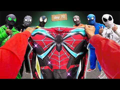99 Days Trainning to Become GALAXY SuperHero vs 8 Spider-Man Bros !! ( New Hero Story Action POV )