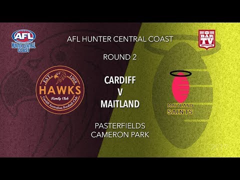 2019 AFL Hunter Central Coast Black Diamond Plate - Round 2 - Cardiff Hawks v Maitland Saints