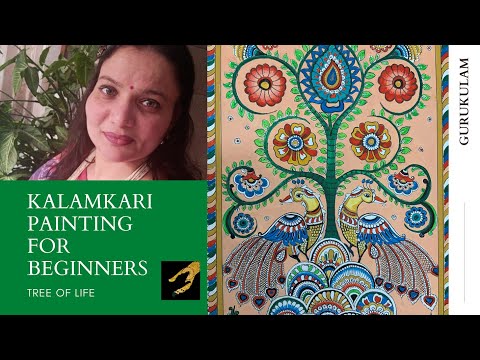 Learn Indian Art - Kalamkari Painting for Beginners  - by Grishma Shah, Gurukulam, Online School