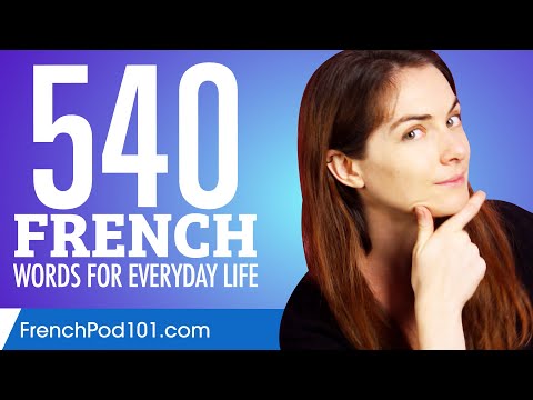 540 French Words for Everyday Life - Basic Vocabulary #27
