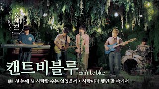 블루라 쓰고 뜨겁다 읽는다, 캔트비블루 (can't be blue) | 첫눈에 널 사랑할 수는 없었을까 + 사랑이라 했던 말 속에서 | 숲세권 라이브 (For:Rest LIVE)