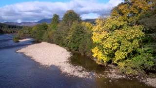 preview picture of video 'View North From Ballinluig Bridge Perthshire Scotland'