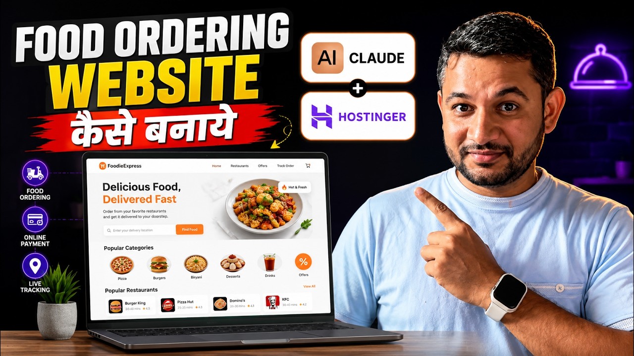 How I Built a Swiggy-Style Food Delivery Website With AI in 10 Minute?