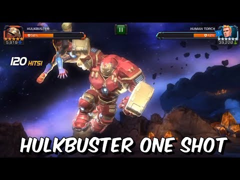 Hulkbuster VS Epic Human Torch One Shot - Marvel Contest of Champions