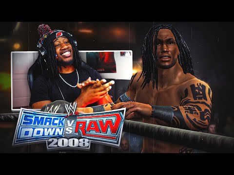 WWE Smackdown vs Raw 2008 (24/7 Mode #1) - CREATION OF "THE PROTOTYPE"! My First Match Was... CRAZY!