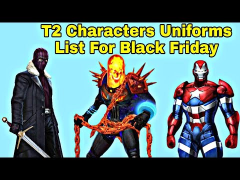 Best T2 Characters Uniforms List For Black Friday 2021 & Worth T2 Uniforms - Marvel Future Fight