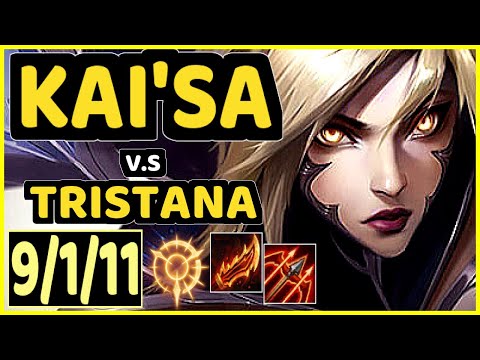 UPSET (KAI'SA) vs TRISTANA - 9/1/11 KDA BOTTOM ADC CHALLENGER GAMEPLAY - EUW