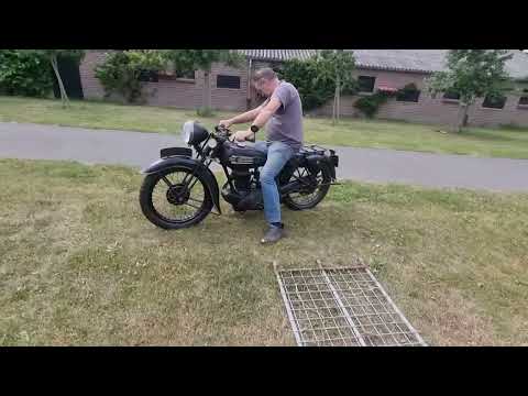 Terrot Hc4 first start up after 50 years in a french barn