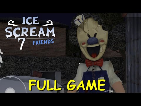Ice Scream 7 Friends Full Playthrough Gameplay + Mini Game RunnerPillar 2 (Android Horror Game)
