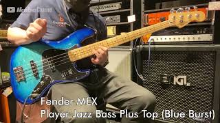 Video thumbnail for 【Ikebe B-Sound Check】Fender MEX Player Jazz Bass Plus Top (Blue Burst)【試奏動画】 by Ikebe Channel｜池部楽器店