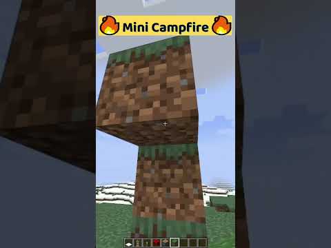 Thremen Playz - 🔥 Mini Campfire in Minecraft | #minecraft #shorts