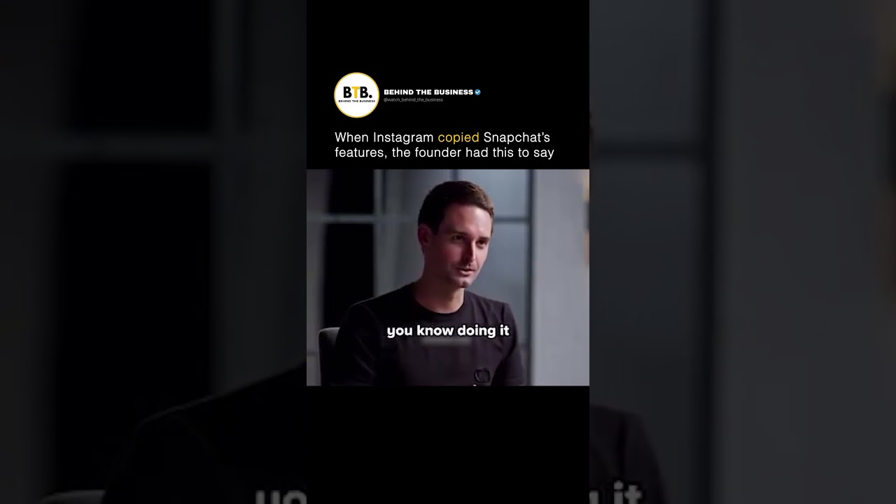 When Instagram copied Snapchat’s features, the founder had this to say