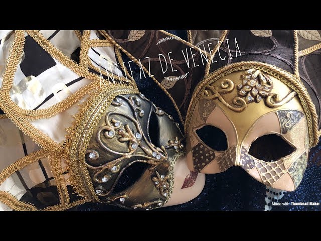 Vídeo relacionado con SIQUK Máscara de metal para baile de máscaras para parejas, máscara veneciana para Halloween, máscara de Mardi Gras para parejas, mujeres y hombres, aleación incrustada en negro y dorado