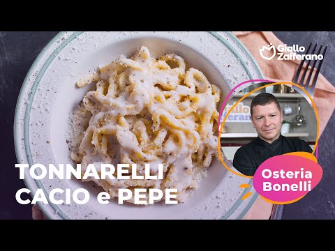 TONNARELLI CACIO e PEPE: la RICETTA TRADIZIONALE dell'Osteria Bonelli😋🍝