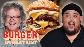 The Burger Bucket List Adventure with George Motz and Alvin Cailan! | Burger Bucket List