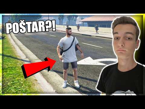 Zaposlil sem se kot POŠTAR?! Gta 5 Online [SLO]