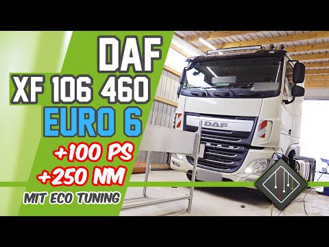 DAF XF 106 460 (Euro 6) ECO-Softwareoptimierung | MAHA LKW Prüfstand | mcchip-dkr
