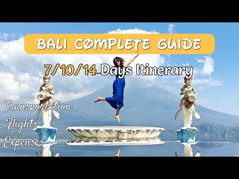 Bali Itinerary 7/10/14 days | Bali Complete Guide with Expenses | Bali Travel Guide