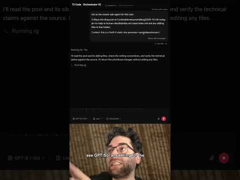Two harnesses. Both reviews returned. T3 Code thumbnail