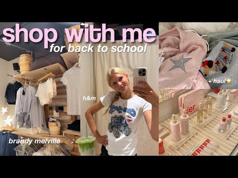 BACK TO SCHOOL CLOTHES SHOPPING + haul 🛍🌟